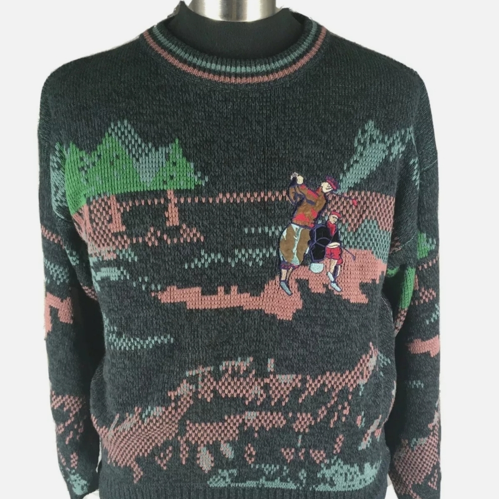 Campus vintage men's sweater golf